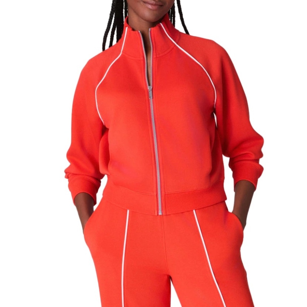 SPANX AirEssentials® Pique Full Zip Track Jacket - Size L